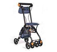 Rollator Walker 4 ruedas portátil plegable, ayudas para caminar con asiento, sistema de freno doble Rolling Walker, utilizado para personas mayores que caminan interesante