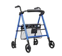 Rollator Walker Carrito De Compras Plegable Y Resistente Con Asiento, Sistema De Freno Doble De 4 Ruedas Para Caminar, Utilizado Para Personas Mayores Que Caminan