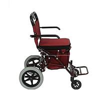 Rollator Walker - Carro de la compra plegable de aleación de aluminio ligero con 4 ruedas, carrito de la compra con doble freno, pequeño regalo
