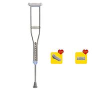 Rollator Walker Crucible Bastón para personas mayores Disabpersons Muletas antideslizantes individuales de acero inoxidable