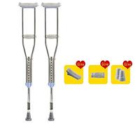 Rollator Walker Crucible Bastón para personas mayores Disabpersons Muletas antideslizantes individuales de acero inoxidable