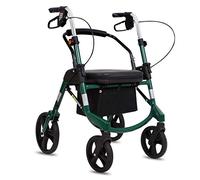 Rollator Walker de freno doble, ayudas para caminar con tracción plegable, ayudas para caminar livianas, 4 ruedas portátiles, utilizadas para personas mayores que caminan interesantes