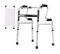 Rollator Walker Walking Mobility Aid with Bath Plate Standard Walkers for Seniors Height Adjustable Lightweight Walking Frames VBTJWRFE