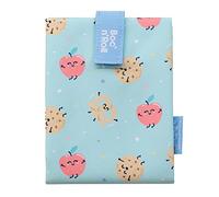 Roll'eat ® | Bolsa Merienda Mr. Wonderful Porta Bocadillos con Envoltorio Reutilizable, Porta Alimentos Ecológico sin BPA, Bolsa de Tela, Color Apple - Boc'n'Roll