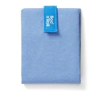 Roll'eat ® | Bolsa Merienda, Porta Bocadillos con Envoltorio Reutilizable, Porta Alimentos Ecológico sin BPA, Bolsa de Tela, Color Azul - Boc'n'Roll Nature