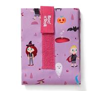 Roll'eat ® | Bolsa Merienda, Porta Bocadillos con Envoltorio Reutilizable, Porta Alimentos Ecológico sin BPA, Bolsa de Tela, Color Fantasy - Boc'n'Roll Kids