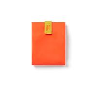 Roll'eat ® | Bolsa Merienda, Porta Bocadillos con Envoltorio Reutilizable, Porta Alimentos Ecológico sin BPA, Bolsa de Tela, Color Fluor Naranja - Boc'n'Roll Fluor