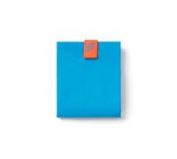 Roll'eat ® | Bolsa Merienda, Porta Bocadillos con Envoltorio Reutilizable, Porta Alimentos Ecológico sin BPA, Bolsa de Tela, Color Fluor Azul - Boc'n'Roll Fluor