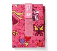 Roll'eat ® | Bolsa Merienda, Porta Bocadillos con Envoltorio Reutilizable, Porta Alimentos Ecológico sin BPA, Bolsa de Tela, Color Princesas Rosa - Boc'n'Roll Kids