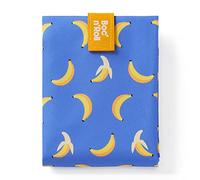 Roll'eat ® | Bolsa Merienda, Porta Bocadillos con Envoltorio Reutilizable, Porta Alimentos Ecológico sin BPA, Bolsa de Tela, Modelo Banana - Boc'n'Roll Fruits
