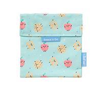 Roll'eat ® | Mr. Wonderful Porta Sandwich Reutilizable, Bolsa Ecológica sin BPA, Porta Bocadillo de Color Apple - Snack'n'Go