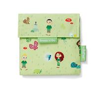 Roll'eat ® | Porta Sandwich Reutilizable, Bolsa Ecológica sin BPA, Porta Bocadillo de Color Forest - Snack'n'Go Kids