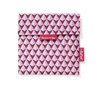 Roll'eat ® | Porta Sandwich Reutilizable, Bolsa Ecológica sin BPA, Porta Bocadillo de Color Rosa - Snack'n'Go Tiles