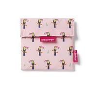 Roll'eat ® | Porta Sandwich Reutilizable, Bolsa Ecológica sin BPA, Porta Bocadillo de Color Tucan - Snack'n'Go Animals