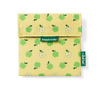 Roll'eat ® | Porta Sandwich Reutilizable, Bolsa Ecológica sin BPA, Porta Bocadillo Modelo - Snack'n'Go Fruits (Snack'n'Go Fruits (Apple))