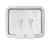 Rolled Ice Cream Kit, Stainless Steel Cold Plate Set, Kids Family Postre Maker with Utensils for Party Summer Treats, DIY Ice Roll Machine for Home Cafe Restaurant Outdoor Event Use