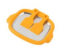 Rolled Ice Cream Maker Kit de Acero Inoxidable - Máquina de Helados DIY para Sorbete y Yogur - Incluye 2 raspadores, placa de 25 x 19 cm para familia (y)