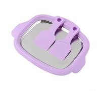 Rolled Ice Cream Maker Kit de Acero Inoxidable - Máquina de Helados DIY para Sorbete y Yogur - Incluye 2 raspadores, placa de 25 x 19 cm para familia (p)