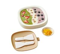 rolled ice cream maker - Stainless steel yogurt maker, Pan Food Grade, Ice Cream Cold Plate for DIY Homemade Dessert, Fruit Sorbet, Family Fun Activities, Afternoon Tea