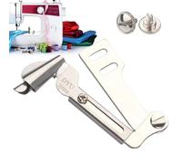 Rolled Pressure Foot, Sewing Machine Presser Foot for Rolled Hemming, Stainless Steel Multi-Purpose Crafting Tool, Perfect for Beginners and Professionals Alike, 10.2x1.3x5.1 cm.