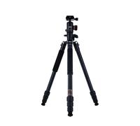 Rollei C5I MAKRO Pro I Trípode de Carbono I Negro I Cabezal de Bola 3D I Monopié I Soporte para Smartphone I Placa de liberación rápida I Columna Central giratoria 90°