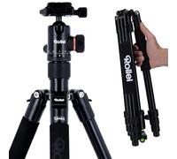 Rollei C5i Tripode Camara Nergo, 158cm Trípode Cámara Reflex de Viaje Ligero de Aluminio Carga Max. 8kg con Soporte para Teléfono y Cabezal Esférico Tripode para Sony Canon Nikon, Trípode-Cámara-Viaje