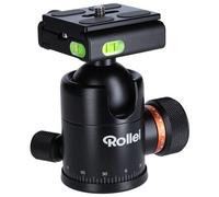 Rollei Cabezal de Bola de trípode para trípode C6i, Cabezal de trípode Profesional de 360 Grados con fricción, Capacidad de Carga de 12 kg y 3 Niveles de Burbuja. Incluye Placa de liberación rápida