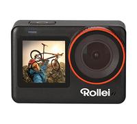 Rollei Cámara de acción 4K con 60 FPS, Sumergible a 5 Metros, sin Caja, 30 Metros, con Carcasa y Accesorios, Negro
