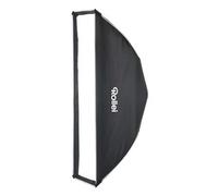 Rollei Softbox de 25 cm x 100 cm con Rejilla. Fácil de Montar Mediante Clic, Ideal para fotografías Modernas y Retratos.