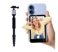 Rollei Compact Traveler No I Aluminio I Titan I Trípode de Viaje Ligero I Trípode fotográfico de tamaño Compacto I Rótula de Bola y Bolsa para trípode