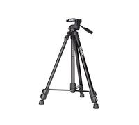 Rollei Compact Traveler Star S2 (antes DIGI 9300) I trípode compacto de aluminio para vídeo I hasta 3 kg de carga útil I incl. cabeza de trípode y bolsa de trípode I Negro