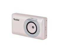 Rollei Compactline Pocket Rosa - Cámara Digital de Bolsillo de 50 MP, Zoom Digital de 16x, Calidad de vídeo de 2,7 K, compacta y Ligera para Viajar, diseño fácil de Usar