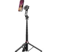 Tripode para Movil Magnético, Rollei Easy Creator MagPod Palo Selfie 130cm Extensible de Aluminio Rotación 360° con Control Remoto Magsafe Selfie Stick para iPhone Samsung, Trípode-Movil-Selfie-Stick