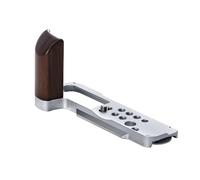 Rollei Empuñadura para Fujifilm X100VI y X100V - Mango ergonómico de Madera, Placa de liberación rápida integrada Arca-Swiss, Ligero y Compacto, Aluminio ébano, Robusto y Elegante
