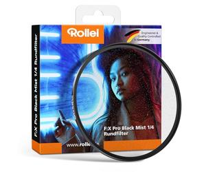 Rollei F:X Pro 46 mm Black Mist Filter 1/4, Black Diffusion aus Professional Optisches Glas für Retraitfotografie Foto- und Videoaufnahme, Black-Mist Diffusion-Filter-46mm