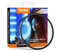 Rollei F:X Pro - Filtro Negro de 55 mm (1/4, difusión Negra, Cristal óptico Profesional, para fotografía de Retratos, grabación de Fotos y vídeos, Filtro de difusión de Color negro-55 mm)