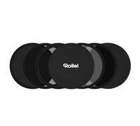 Rollei F:X Pro Juego de filtros redondos magnéticos (82 mm, 82 mm, filtro magnético Rollei, filtro gris compuesto por CPL,ND8, ND64, ND1000 y anillo de base magnético ideal para exposición a largo