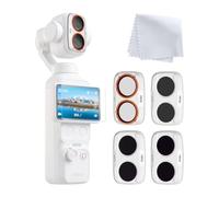 Rollei Filtro ND 16/64/256 +CPL Compatible con dji Osmo Pocket 4P (Blanco) | 4 en 1 Filter Set, Sistema de Doble Cámara, Cristal óptico con Nanorrevestimientos, DJI-Pocket-4P-Accesorios-Filtro