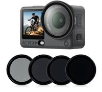 Rollei Filtro ND dji Osmo Action 6, 4 Pack ND8/ND16/ND32/CPL | Vidrio Óptico con Nanorrecubrimiento, diseño de Montaje Rápido, Accesorio-DJI-Osmo-Action-6