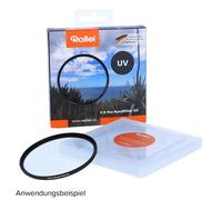 Rollei Extremium UV Round Filter 40.5 mm - Filtro UV y filtro protector con anillo de titanio de vidrio Gorilla con recubrimiento especial - Tamaño: 40.5 mm