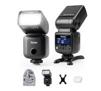 Rollei Flashy One MAX 36 Mini Flash Cámara 51.7 WS GN 36 | Camera Speedlite Universal Compatible con Canon Nikon Sony Fujifilm Lumix, Pantalla LCD, Tiempo de Reciclaje Corto