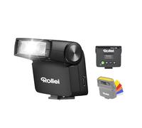 Rollei Flashy One Mini Cámara Flash GN 16 con Pantalla LCD Tiempo de Reciclaje 0.01~2.5 s, Camera Speedlite Universal Compatible con Canon Nikon Sony Fujifilm Lumix, Mini-Camara-Flash-Speedlite