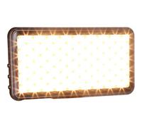 Rollei Lumen Pocket LED Fotolicht | 12W LED Videoleuchte im Smartphone Format | OLED Display, 3200K-5500K, Aluminium Gehäuse, inkl. Blitzschuh-Adapter
