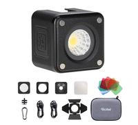 Rollei Lumis Solo 2 Luz Fotografia Mini Cubo Led Macrofotografia y Vídeo Portátil 70g para Cámara 5500K 8 Filtros de Colores RGB con Batería Recargable Magnética, Foco-Antorcha-LED-Fotografía-Camara