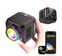 Rollei Lux 60 RGB Cube Foco Led Vídeo con Batería y Carga por DC/Tipo C | 60 W Luz Fotografía Ultra Compacto 911 g Iluminación Continua Control de App Candela, Foco-Luz-Led-Video-Fotografia