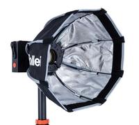 Rollei Softbox | Parabol | 30 cm | Compatible con Lux - optimizado para Viajes, Forma Casi Redonda, Revestimiento Interior Plateado, luz Suave con Control