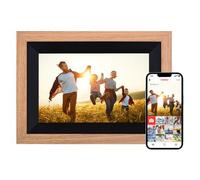 Rollei Smart Frame WiFi 105 en Madera marrón. Marco de Fotos Digital de 10,1 Pulgadas con función WiFi para Reproducir Tus Fotos y vídeos con Sonido. Color: Madera marrón