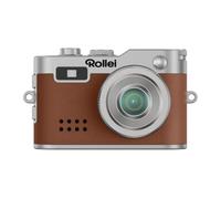 Mini Camara de Fotos Marrón, Rollei Cámara Digital Vintage Pequeña FHD 1080P con Pantalla a Color de 0,96 Pulgadas 2 MP Camera Fotos Compacta con Flash y Grabación, Mini-Cámara-Digital-Pequeña