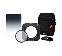 Rollei MK 3 - Juego de 3 Soportes de Filtro rectangulares con Filtro CPL magnético, Anillos adaptadores de 52 a 82 mm, Bolsa de Filtro y Filtro Suave GND8 de 100 mm.