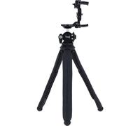Rollei Monkey Pod 3: versátil Mini trípode - Smartphone, cámara, Palo Selfie - Compatible, Flexible, Ligero, Cabezal de Bola Giratorio 360° (Negro)